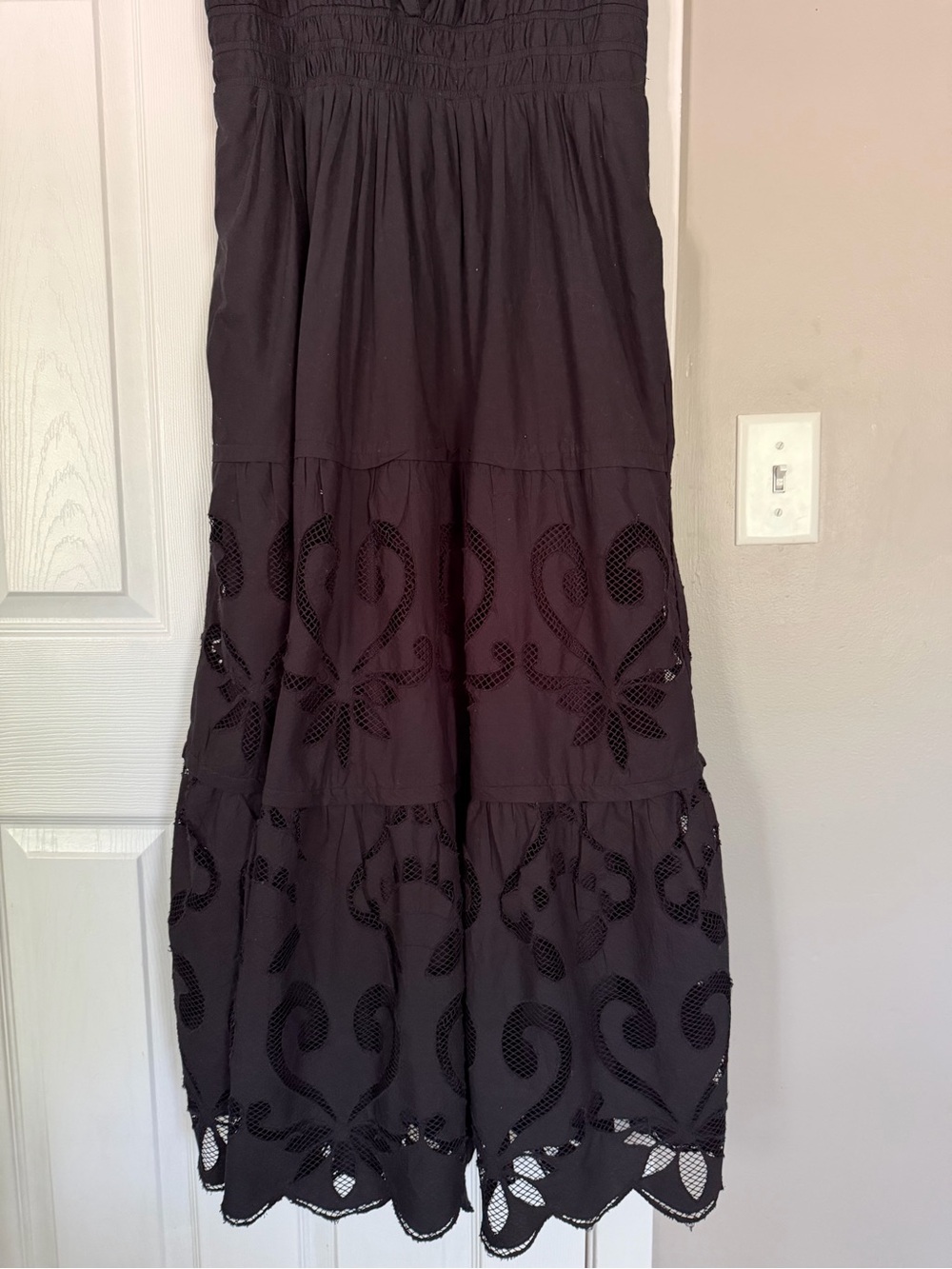 Anthropologie Black Somerset Lace Maxi Dress - Picture 8 of 12
